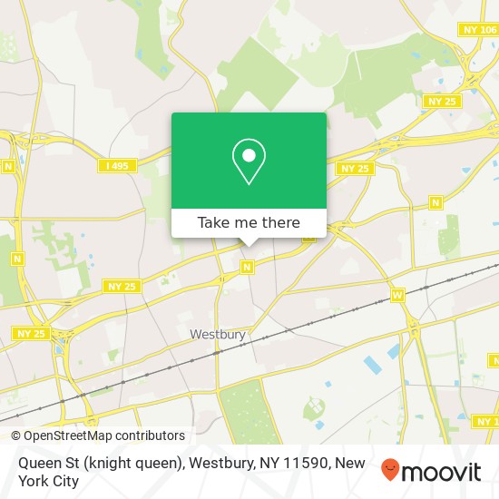 Mapa de Queen St (knight queen), Westbury, NY 11590