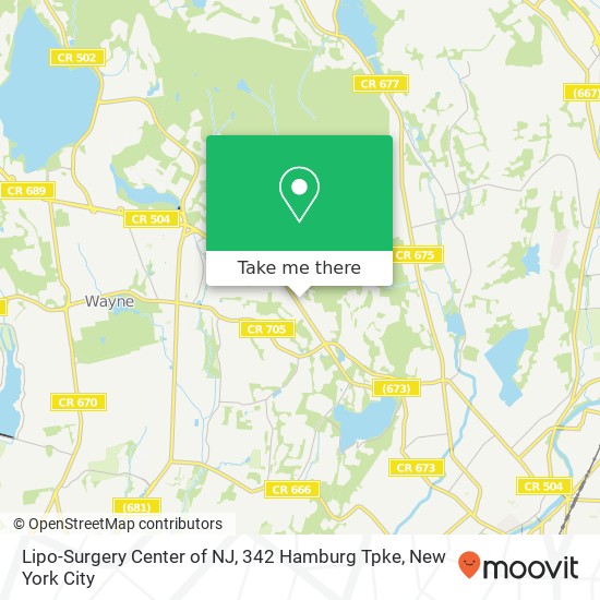 Lipo-Surgery Center of NJ, 342 Hamburg Tpke map