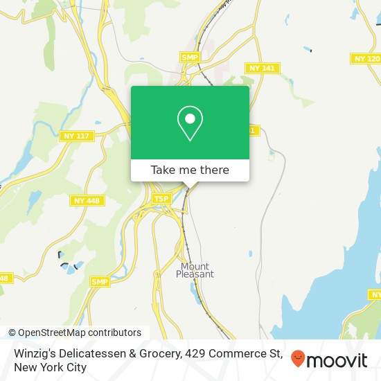 Mapa de Winzig's Delicatessen & Grocery, 429 Commerce St
