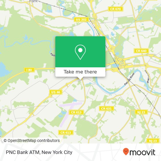 Mapa de PNC Bank ATM, 49 Little Falls Rd