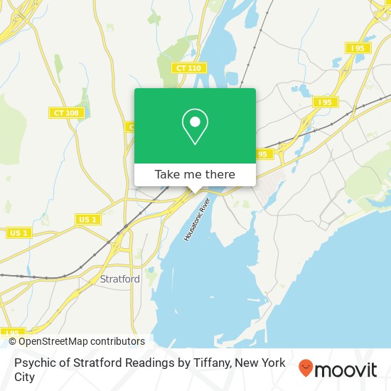 Psychic of Stratford Readings by Tiffany map