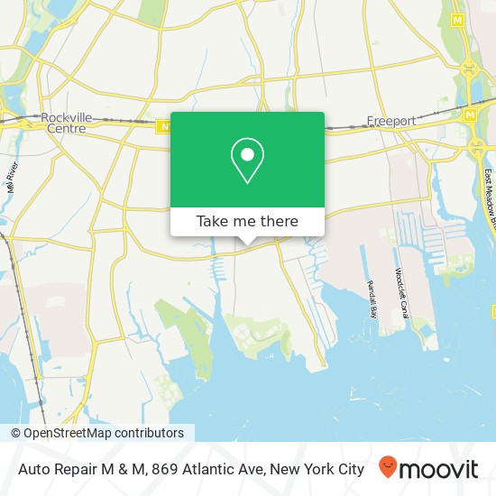 Mapa de Auto Repair M & M, 869 Atlantic Ave