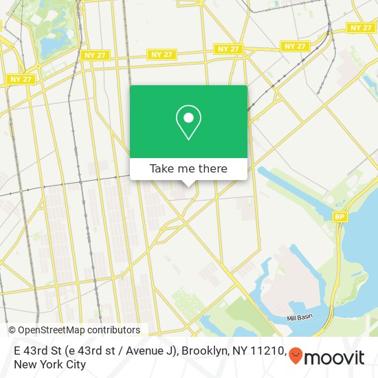 E 43rd St (e 43rd st / Avenue J), Brooklyn, NY 11210 map