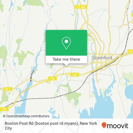 Boston Post Rd (boston post rd myano), Stamford, CT 06902 map