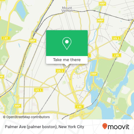 Mapa de Palmer Ave (palmer boston), Bronx (WAKEFIELD), NY 10466