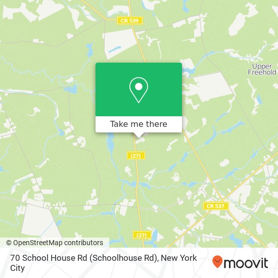 70 School House Rd (Schoolhouse Rd), Cream Ridge, NJ 08514 map