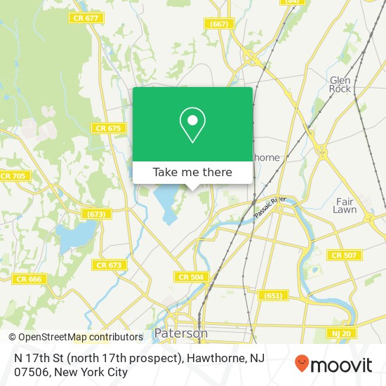 N 17th St (north 17th prospect), Hawthorne, NJ 07506 map