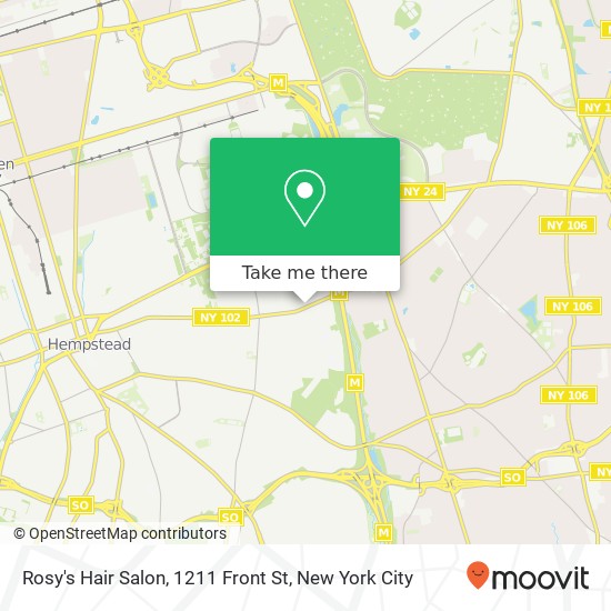 Rosy's Hair Salon, 1211 Front St map