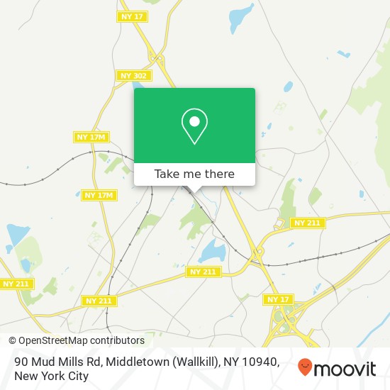 Mapa de 90 Mud Mills Rd, Middletown (Wallkill), NY 10940