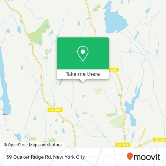 Mapa de 59 Quaker Ridge Rd, Stamford, CT 06903