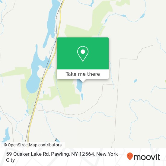 Mapa de 59 Quaker Lake Rd, Pawling, NY 12564