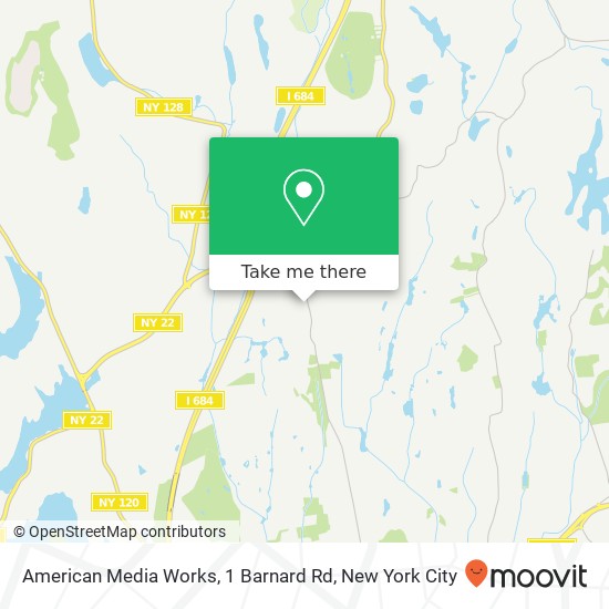 Mapa de American Media Works, 1 Barnard Rd