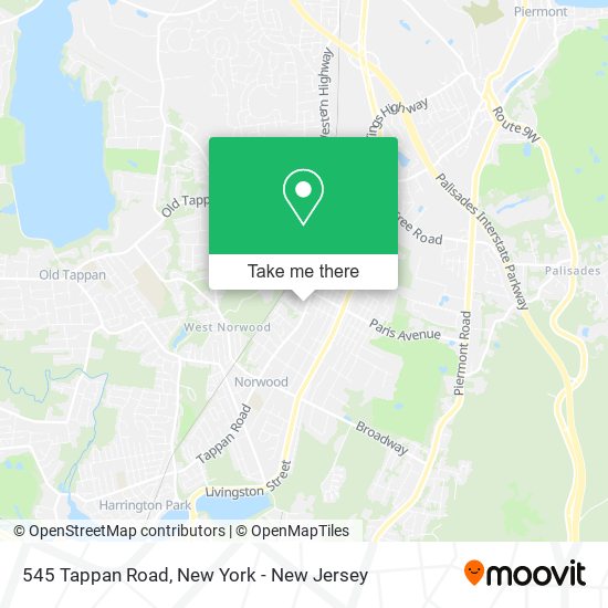 Mapa de 545 Tappan Road