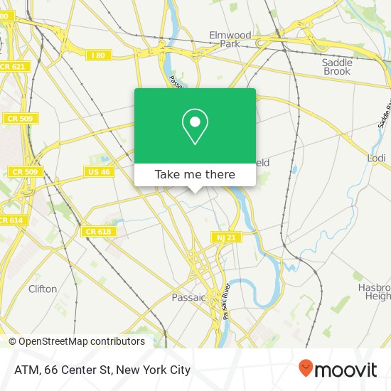 Mapa de ATM, 66 Center St
