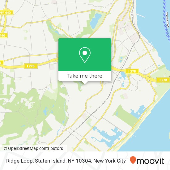 Mapa de Ridge Loop, Staten Island, NY 10304