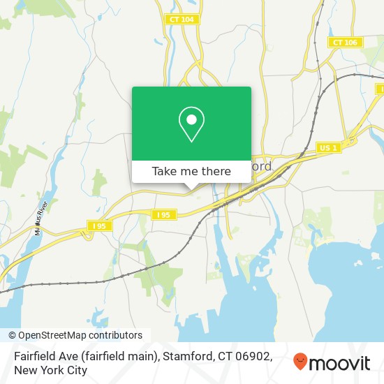 Fairfield Ave (fairfield main), Stamford, CT 06902 map