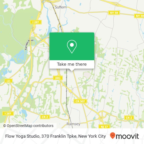 Flow Yoga Studio, 370 Franklin Tpke map