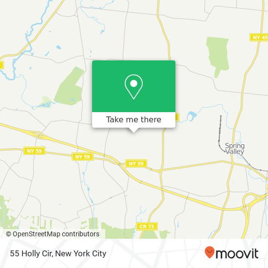 Mapa de 55 Holly Cir, Monsey (WESLEY HILLS), NY 10952