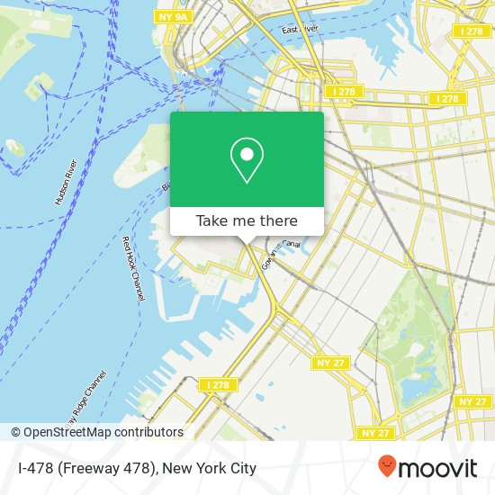I-478 (Freeway 478), Brooklyn, NY 11231 map