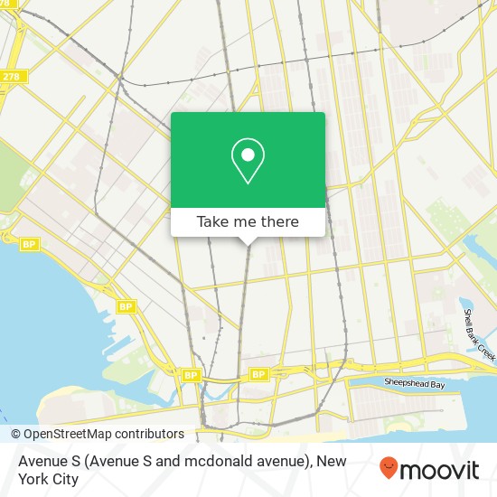Avenue S (Avenue S and mcdonald avenue), Brooklyn, NY 11223 map