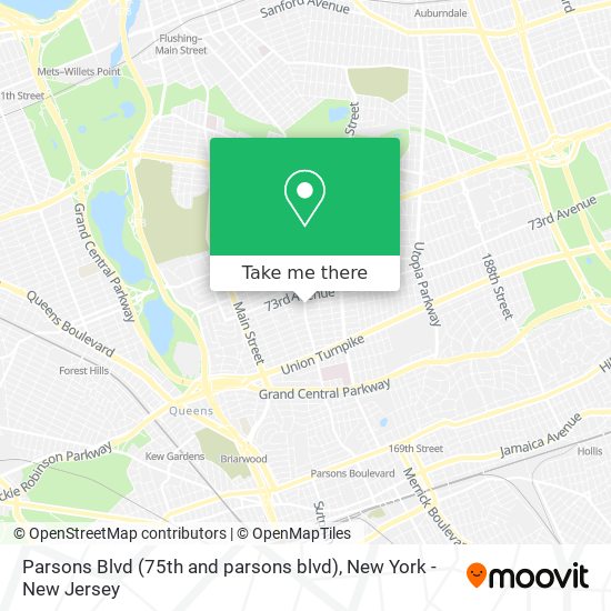 Mapa de Parsons Blvd (75th and parsons blvd)