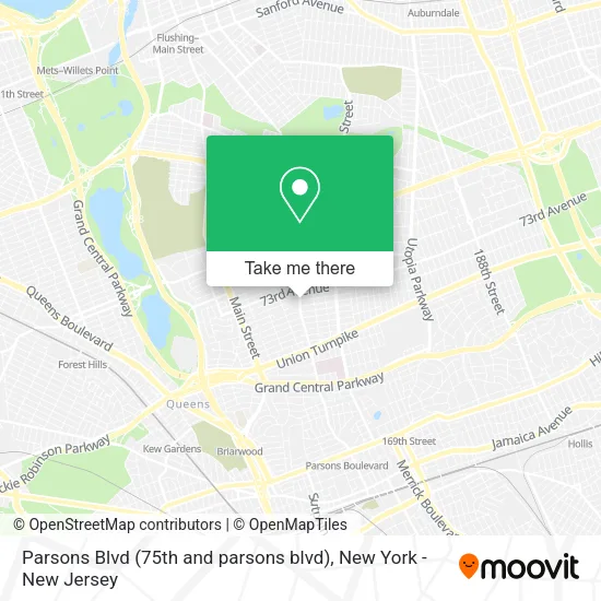 Parsons Blvd (75th and parsons blvd) map