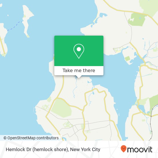 Mapa de Hemlock Dr (hemlock shore), Great Neck, NY 11024