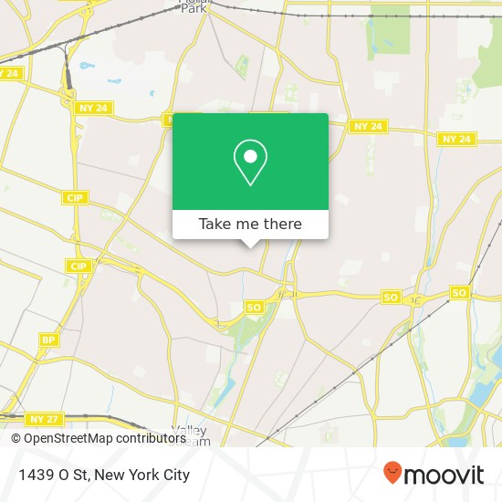 Mapa de 1439 O St, Elmont, NY 11003