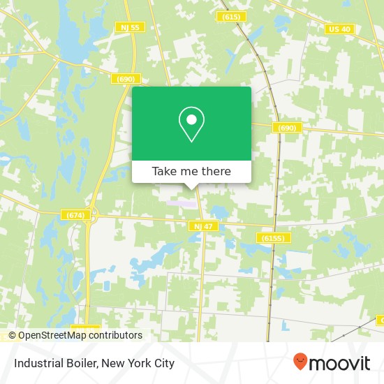 Mapa de Industrial Boiler, 2708 N Delsea Dr