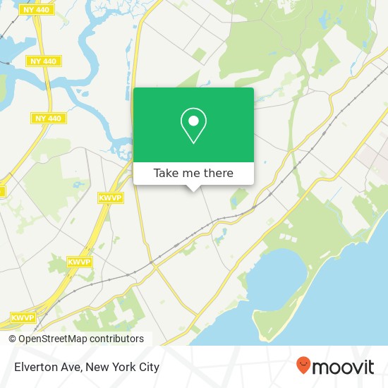 Mapa de Elverton Ave, Staten Island, NY 10308