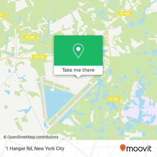 Mapa de 1 Hanger Rd, Trenton (New Hanover), NJ 08641
