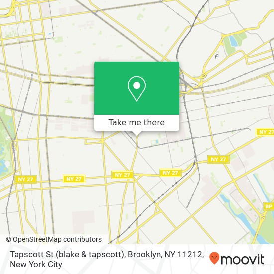 Mapa de Tapscott St (blake & tapscott), Brooklyn, NY 11212
