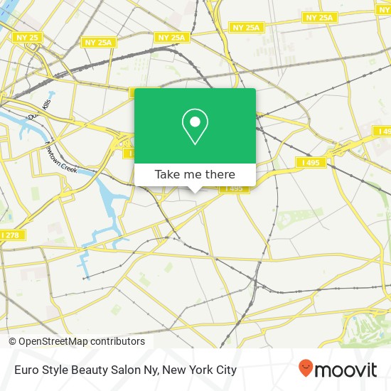 Mapa de Euro Style Beauty Salon Ny, 61st St