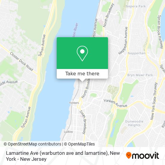 Lamartine Ave (warburton ave and lamartine) map