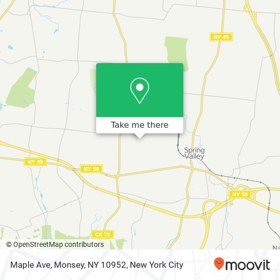 Maple Ave, Monsey, NY 10952 map