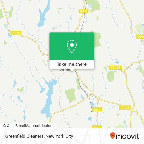 Mapa de Greenfield Cleaners, 44 Old Ridgefield Rd