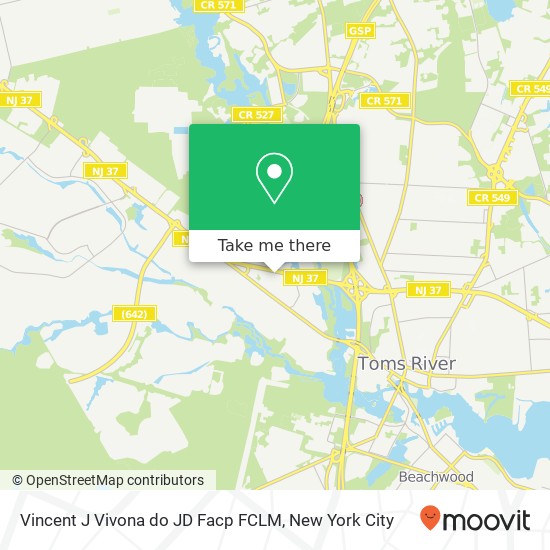 Vincent J Vivona do JD Facp FCLM, 147 Route 37 W map