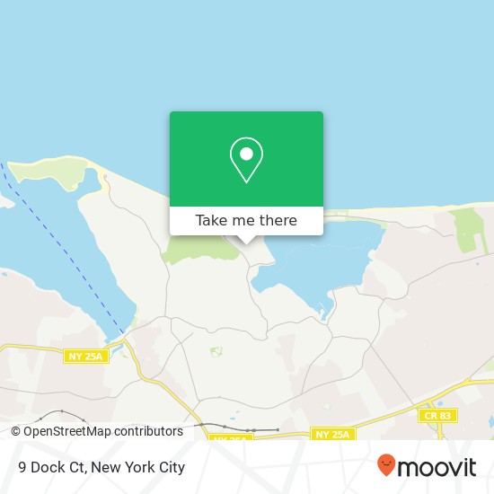 Mapa de 9 Dock Ct, Port Jefferson, NY 11777