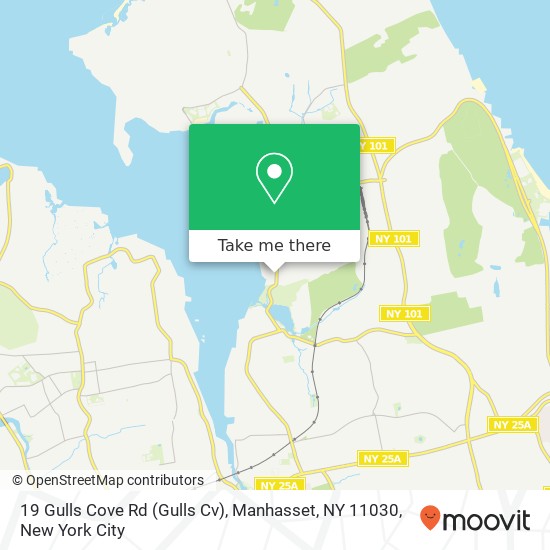 Mapa de 19 Gulls Cove Rd (Gulls Cv), Manhasset, NY 11030