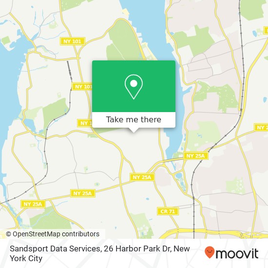 Sandsport Data Services, 26 Harbor Park Dr map