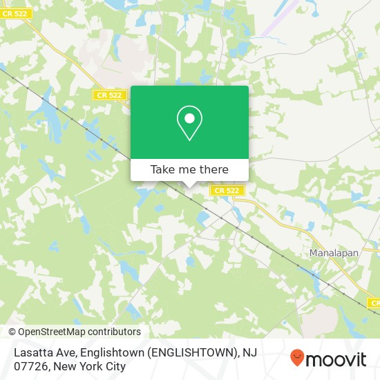 Lasatta Ave, Englishtown (ENGLISHTOWN), NJ 07726 map