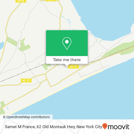 Mapa de Samet M France, 62 Old Montauk Hwy