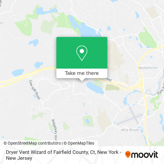 Dryer Vent Wizard of Fairfield County, Ct map