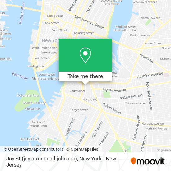 Mapa de Jay St (jay street and johnson)