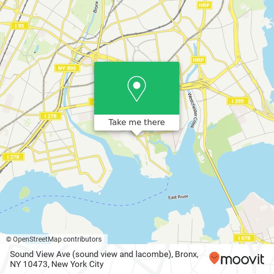 Sound View Ave (sound view and lacombe), Bronx, NY 10473 map