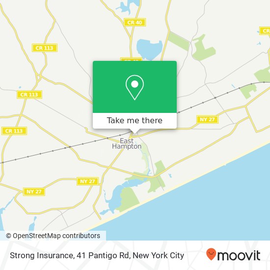 Strong Insurance, 41 Pantigo Rd map