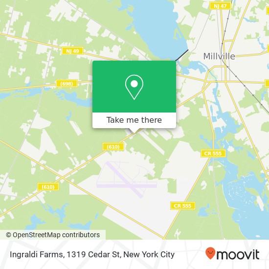 Mapa de Ingraldi Farms, 1319 Cedar St