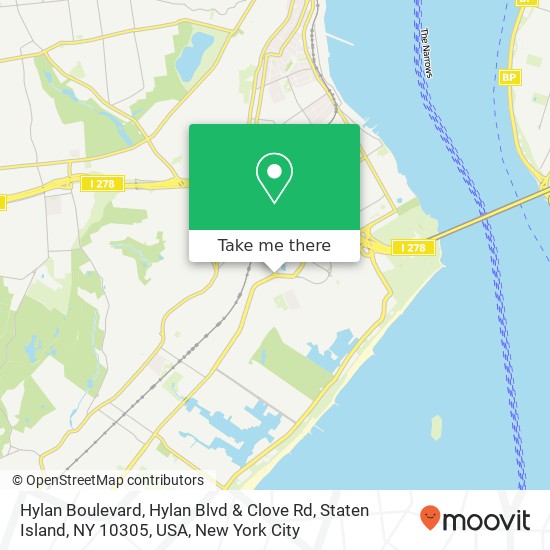 Hylan Boulevard, Hylan Blvd & Clove Rd, Staten Island, NY 10305, USA map