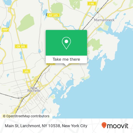 Mapa de Main St, Larchmont, NY 10538