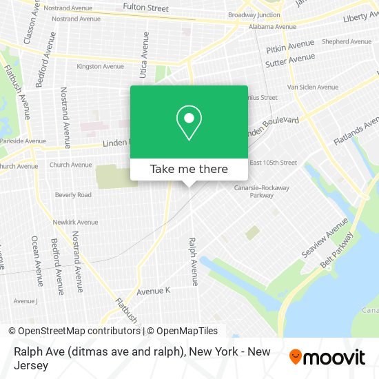 Ralph Ave (ditmas ave and ralph) map